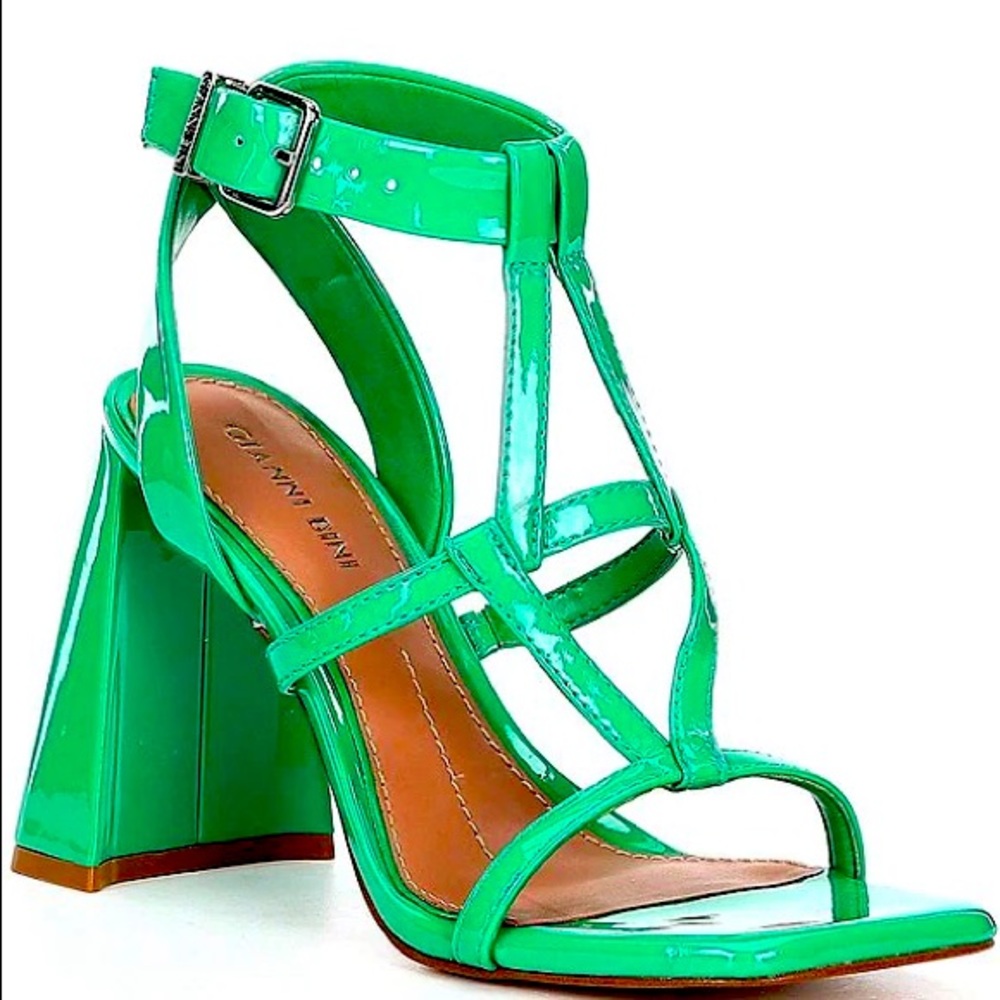 Gianni Bini Green Strappy Sandals